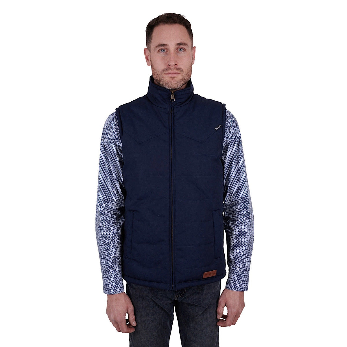 Wrangler Men’s Hughes Reversible Vest Navy