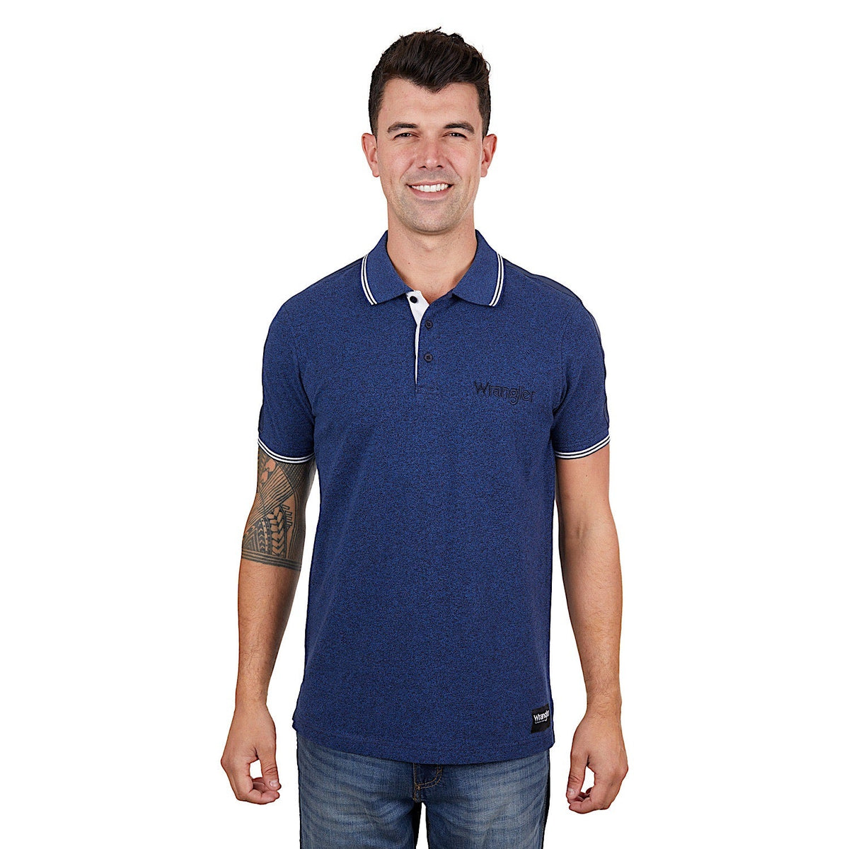 Wrangler Men’s Jackson Polo Navy Marle