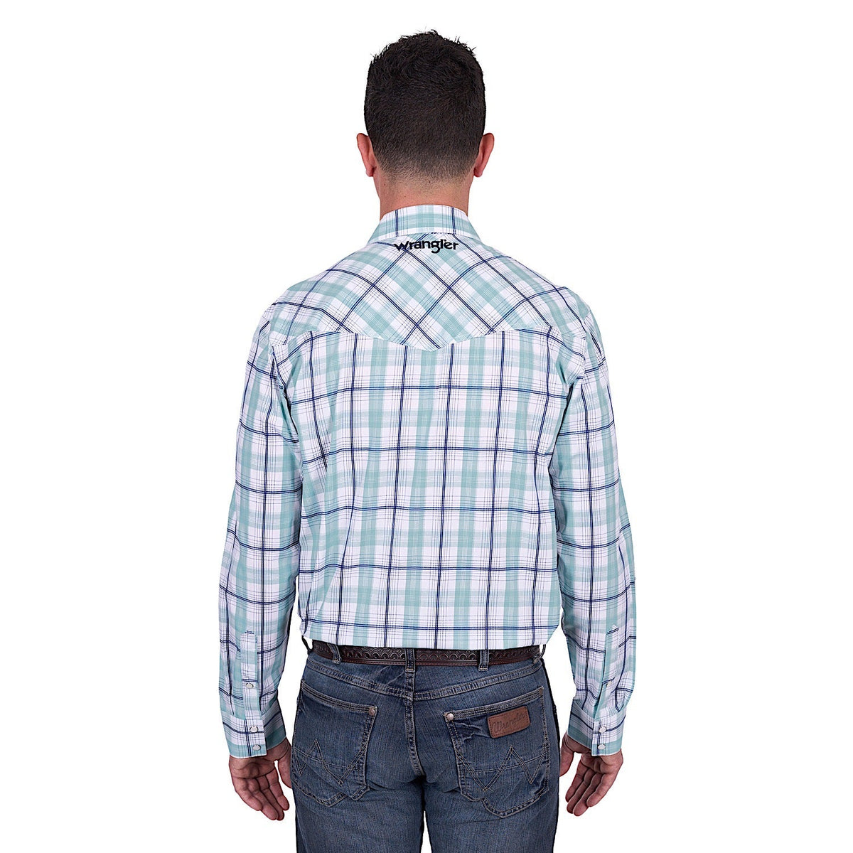 Wrangler Men’s Jacob Shirt - Green/White