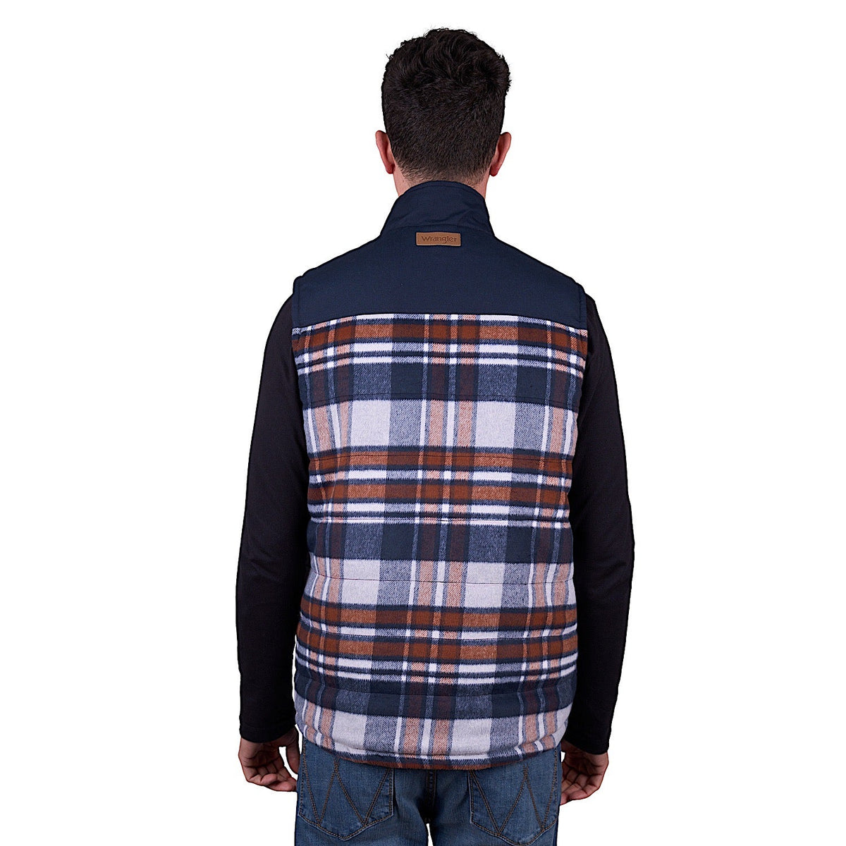 Wrangler Men’s Koda Reversible Vest - Tan/Navy