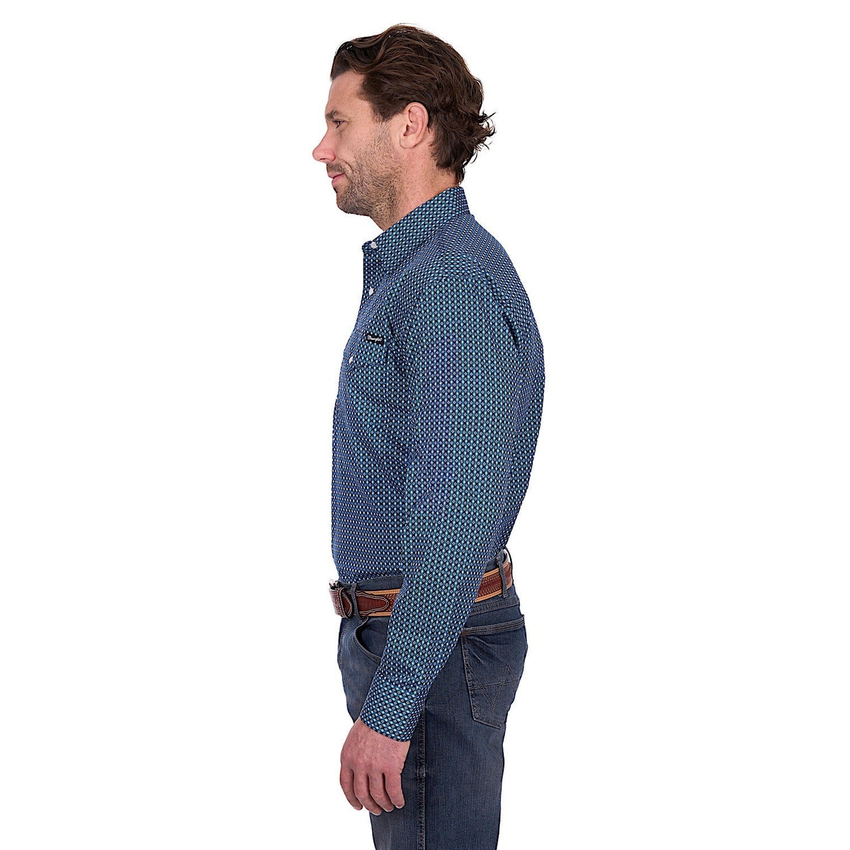 Wrangler Men’s Kyle Shirt - Navy/Blue