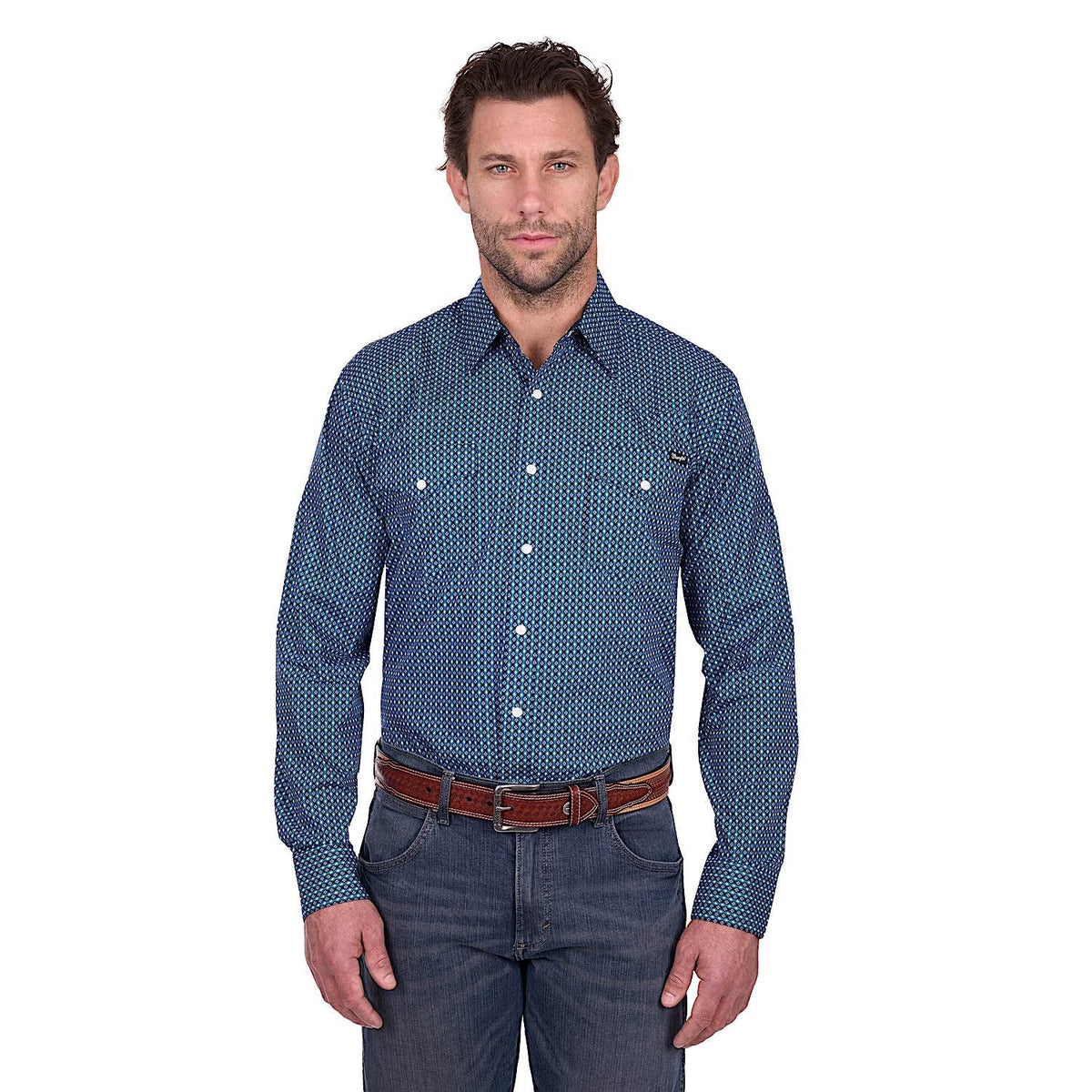 Wrangler Men’s Kyle Shirt - Navy/Blue
