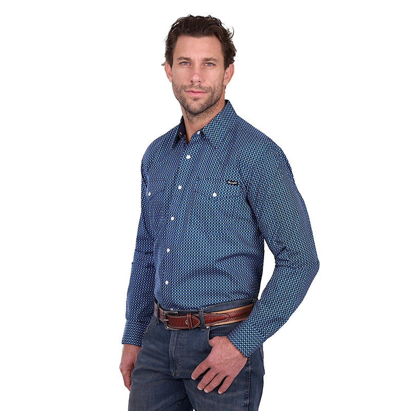 Wrangler Men’s Kyle Shirt - Navy/Blue