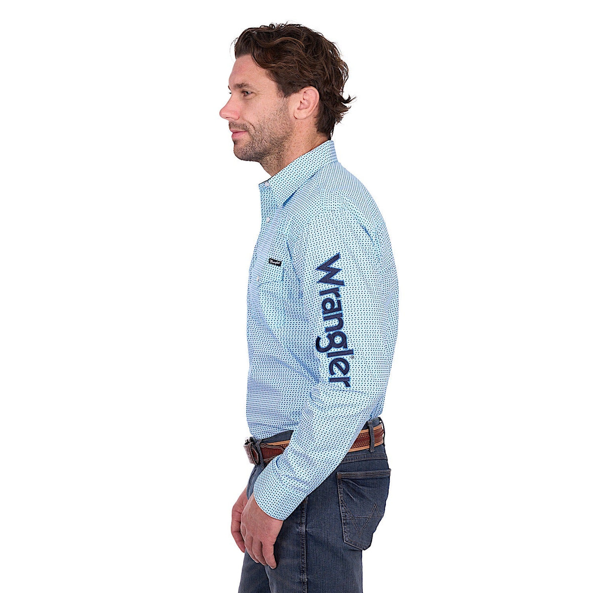 Wrangler Men’s Lee Logo Shirt - Blue/Navy