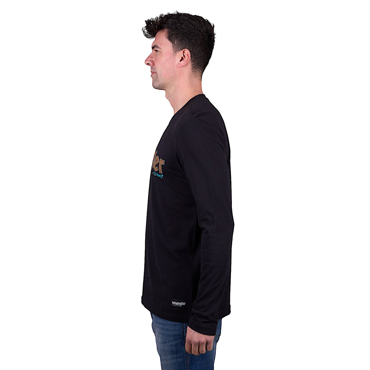 Wrangler Men’s Liam Long Sleeve Tee - Black