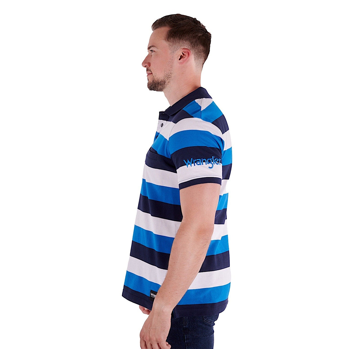 Wrangler Men’s Nick Polo Royal Blue/Navy