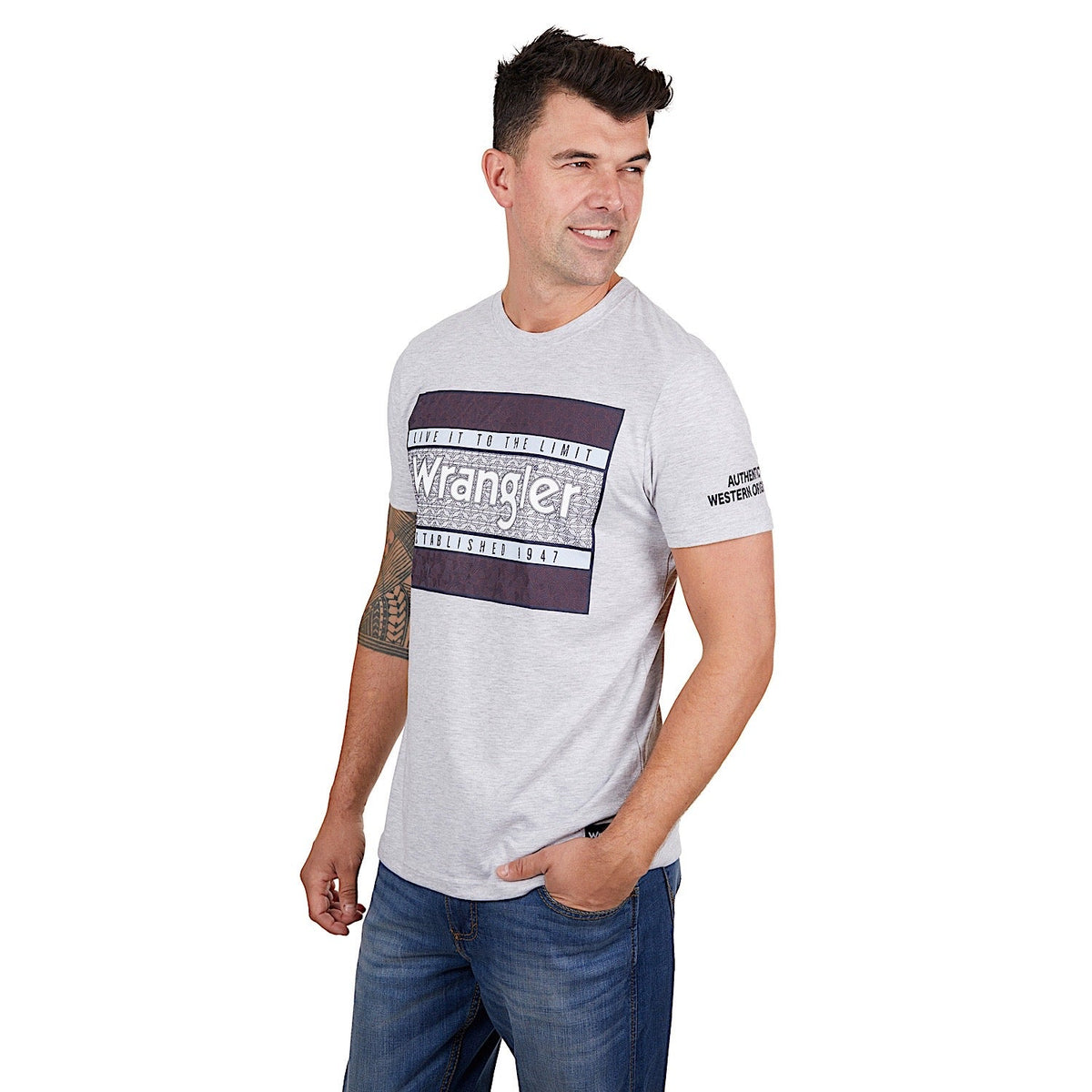 Wrangler Men’s Noah Tee White Marle