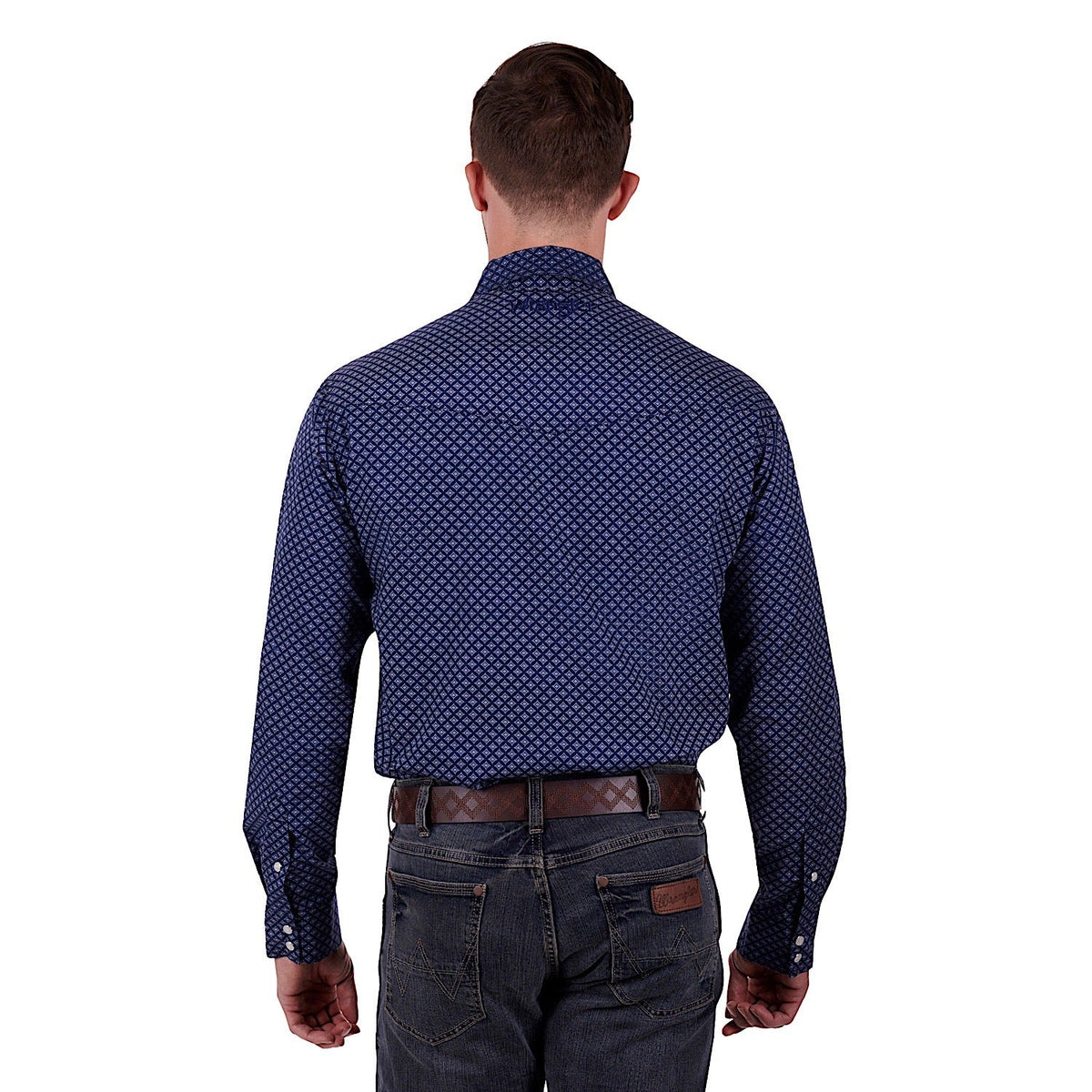 Wrangler Men’s Piper Shirt Navy/White