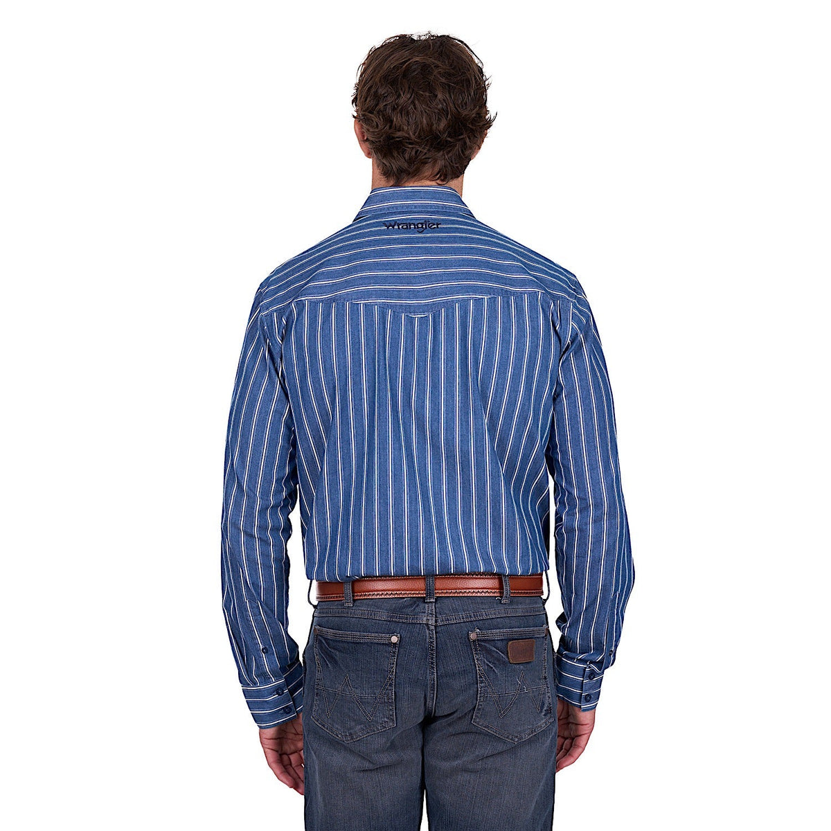 Wrangler Men’s Roy Shirt - Denim/White