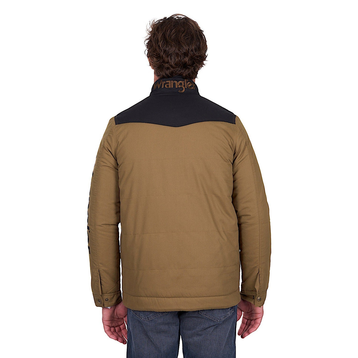 Wrangler Men’s Ruben Jacket - Dark Tan/Black