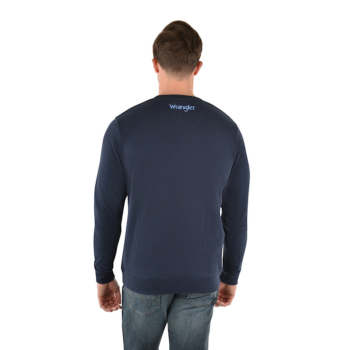 Wrangler Mens Rushton Crew Navy
