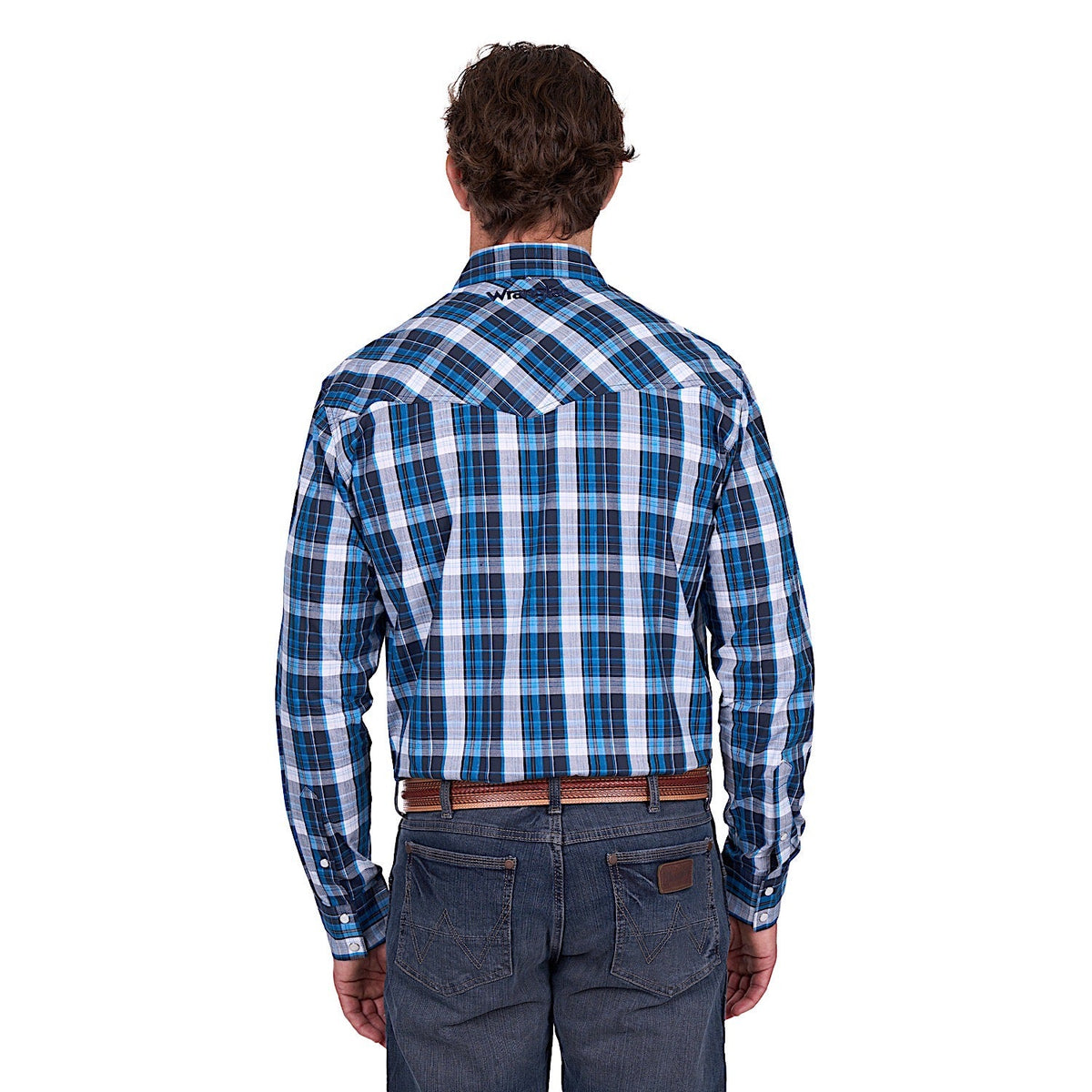Wrangler Men’s Tony Logo Shirt - Navy/Royal