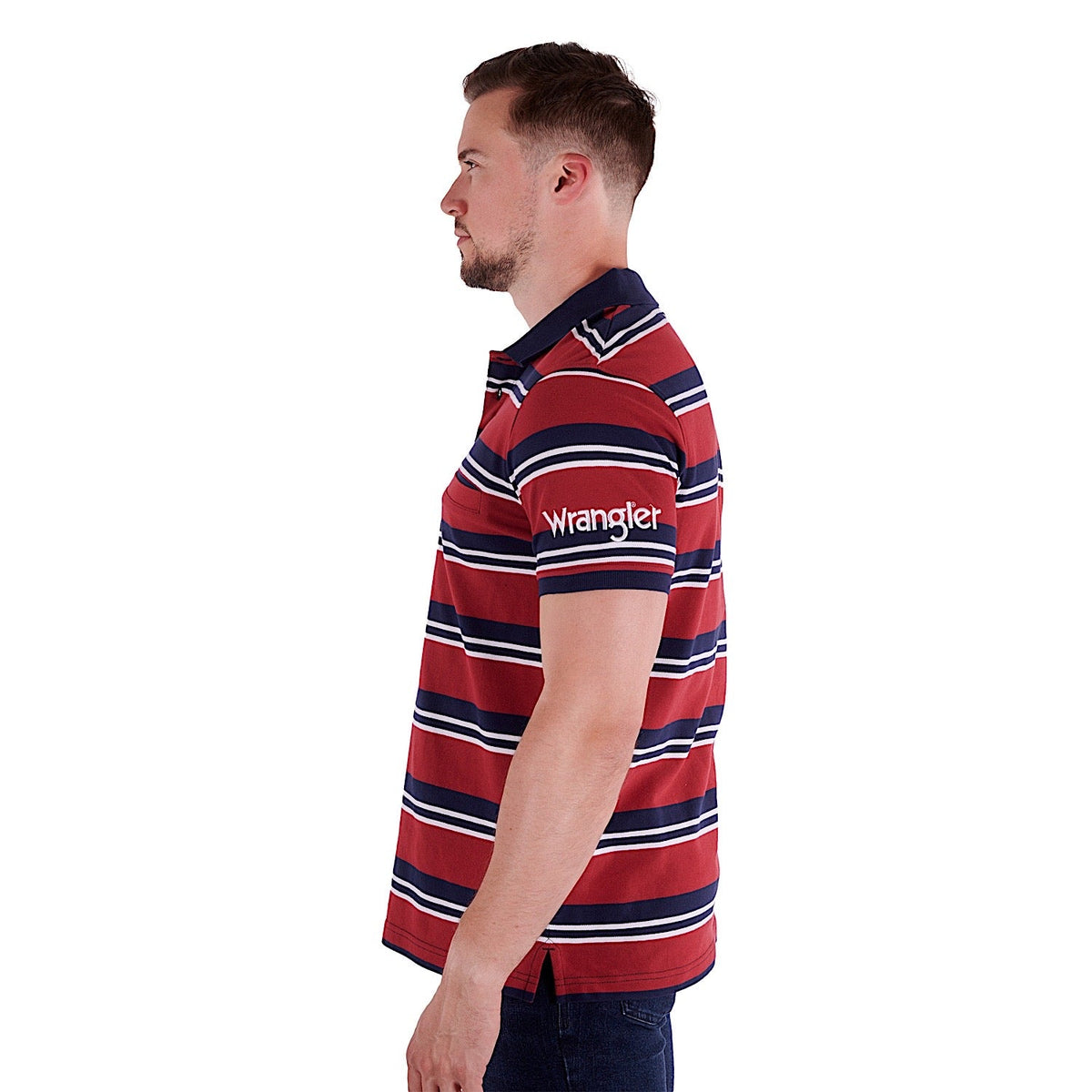 Wrangler Men’s Tony Polo Red/Navy