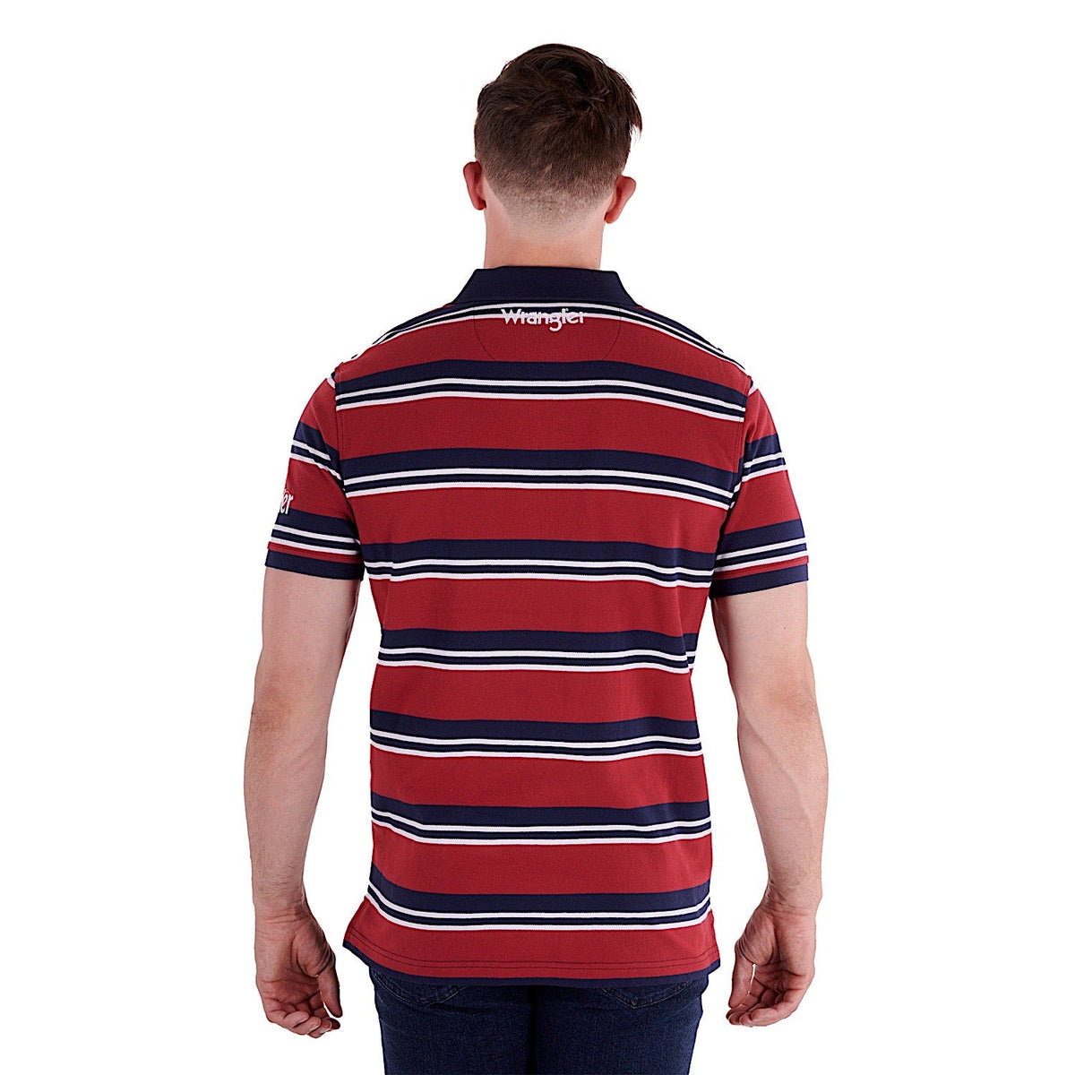 Wrangler Men’s Tony Polo Red/Navy