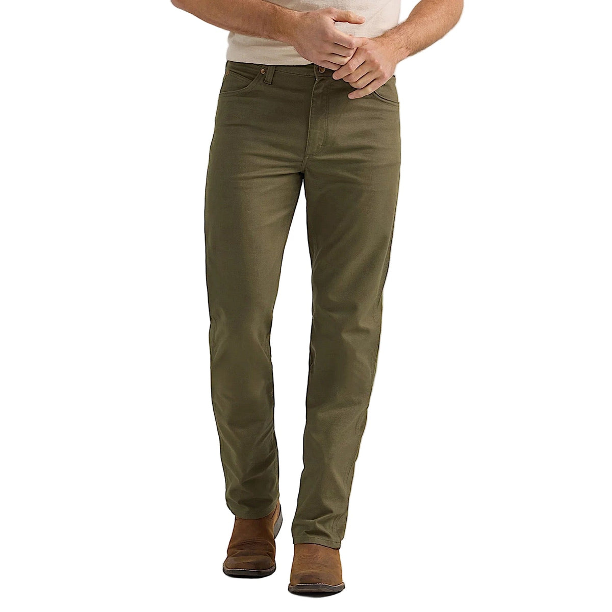 Wrangler Men’s Tough Comfort 47 Canvas Jean - Sea Turtle
