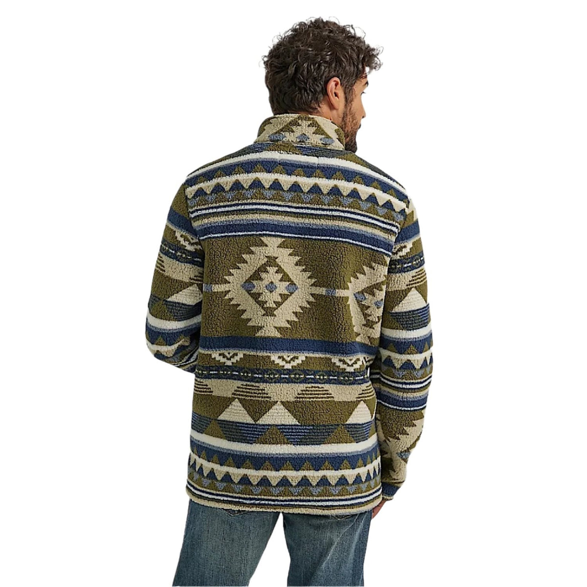 Wrangler Q Men’s Quarter Zip Sherpa Pullover - Alpine