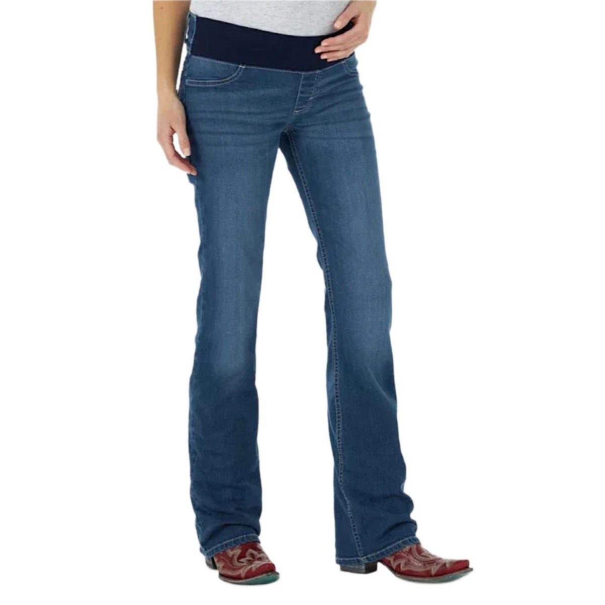 Wrangler Q Women’s Maternity Bootcut Retro Mid-rise Mae Jean