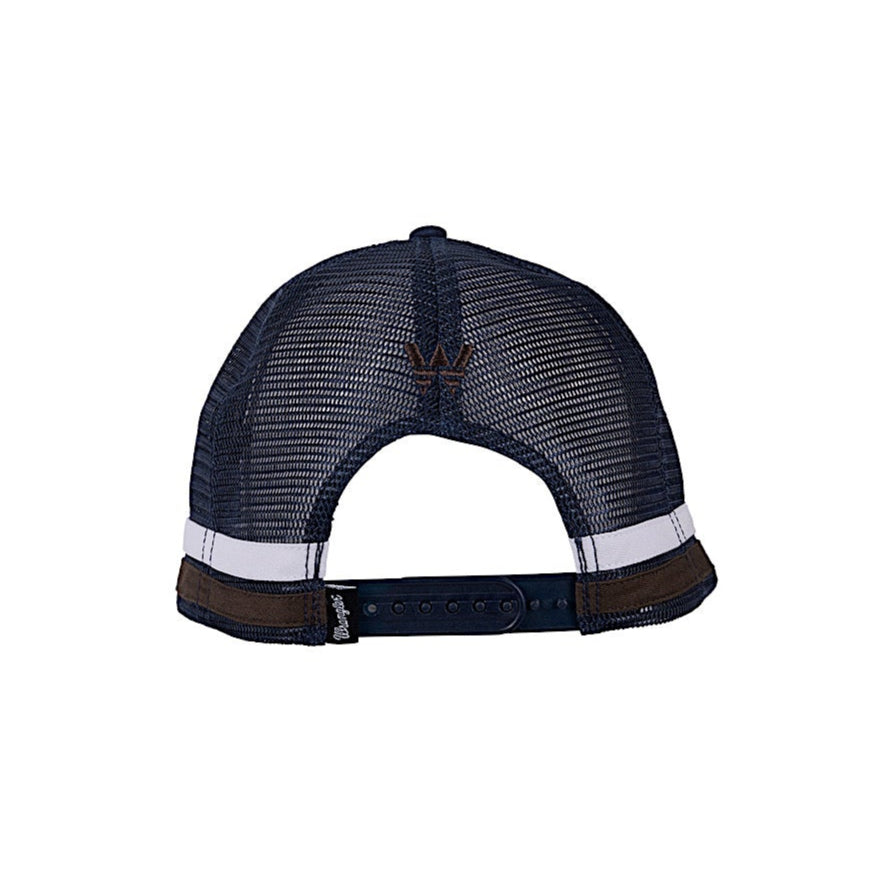 Wrangler Ralph High Profile Trucker Cap - Navy/Dark Tan