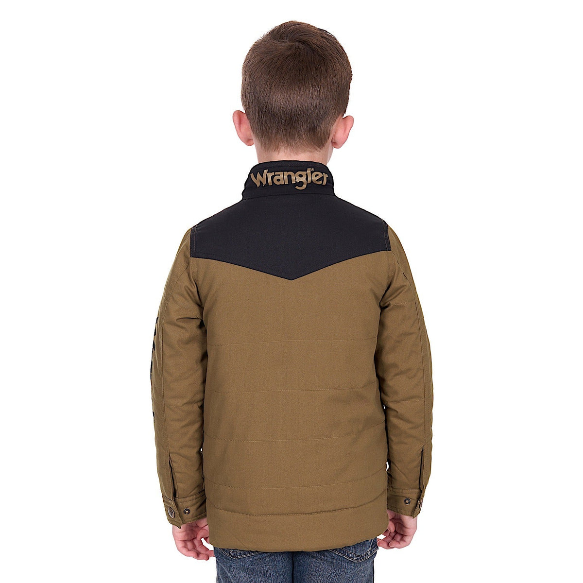 Wrangler Ruben Jacket - Dark Tan/Black