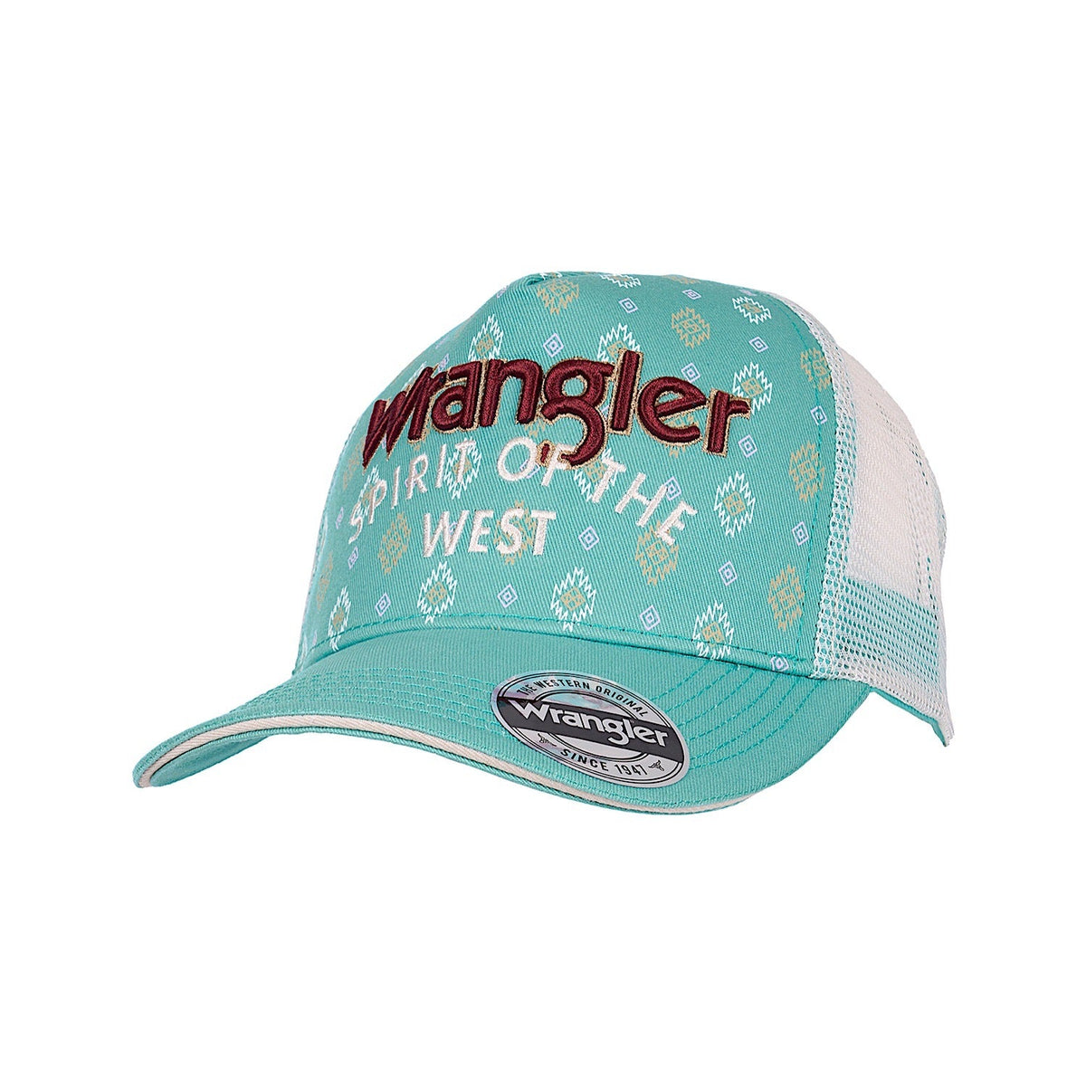 Wrangler Stevie HP Ponytail Trucker Cap - Aqua