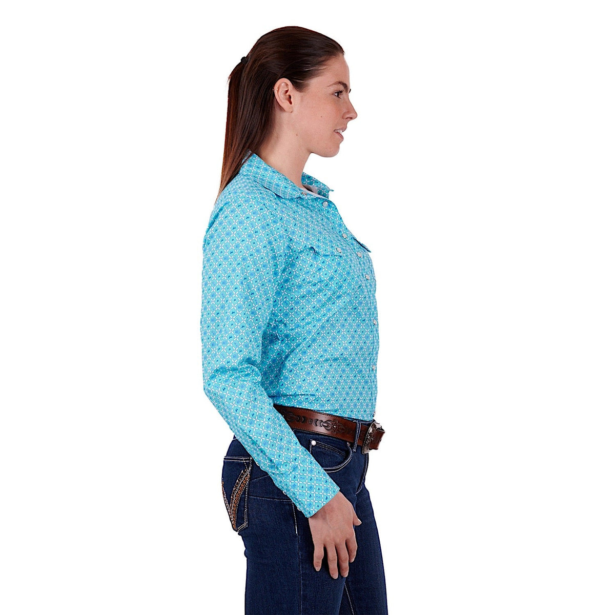 Wrangler Women’s Akilah Shirt Aqua