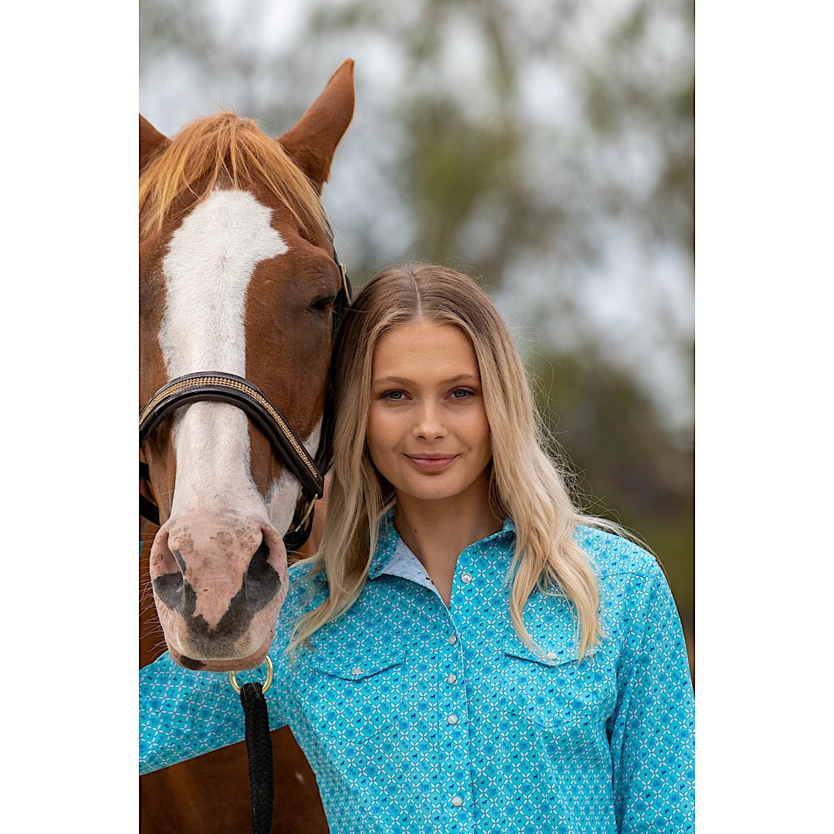 Wrangler Women’s Akilah Shirt Aqua