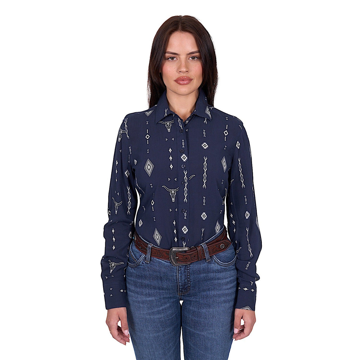 Wrangler Women’s Austin Shirt - Navy