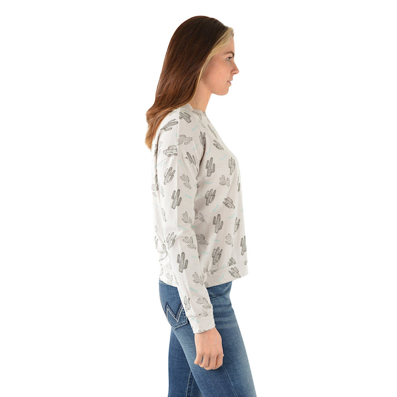 Wrangler Womens Bonnie L/S Tee Grey