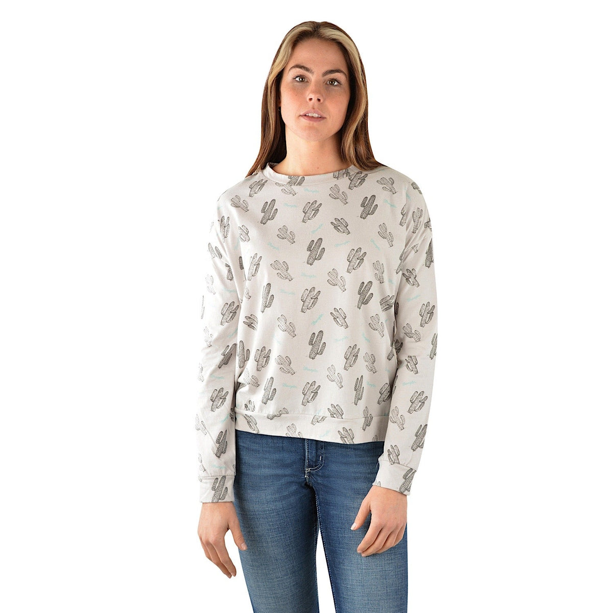 Wrangler Womens Bonnie L/S Tee Grey