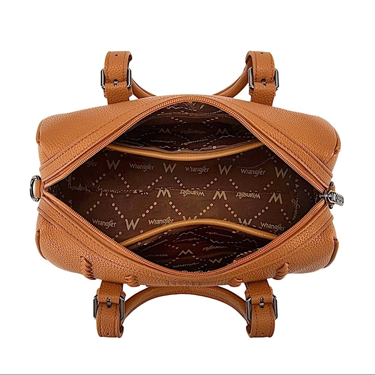 Wrangler Women’s Boston Stitch Barrel Bag - Tan