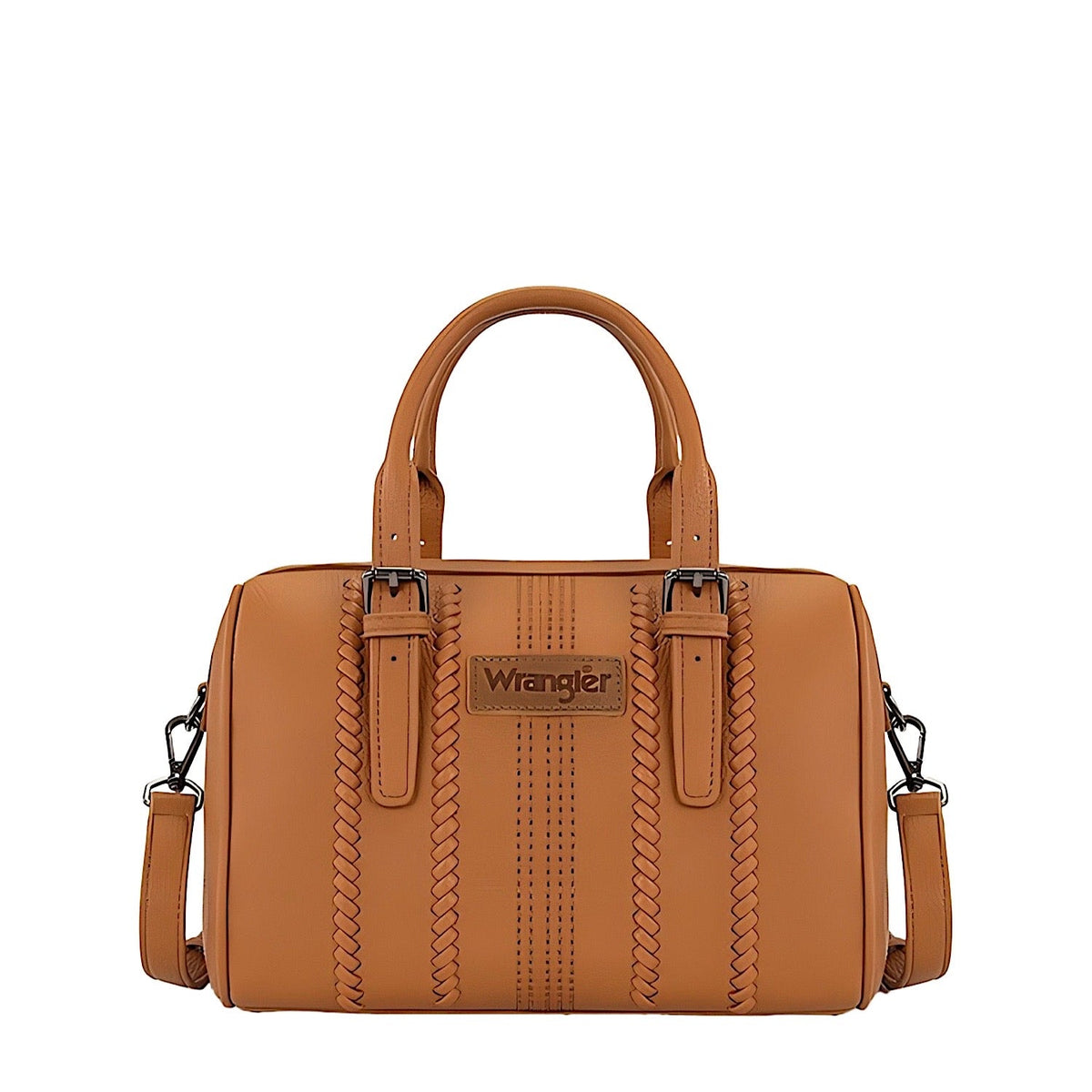 Wrangler Women’s Boston Stitch Barrel Bag - Tan