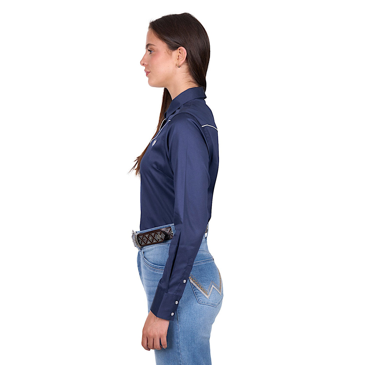 Wrangler Women’s Bridget Western Shirt - Navy