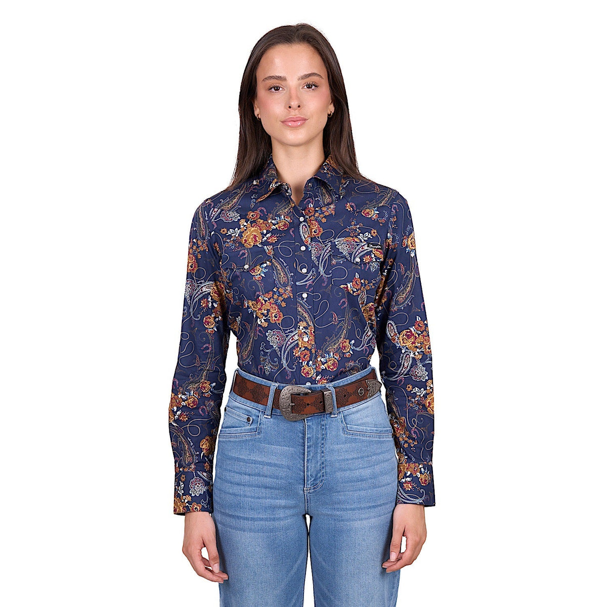 Wrangler Women’s Bronx Shirt - Navy