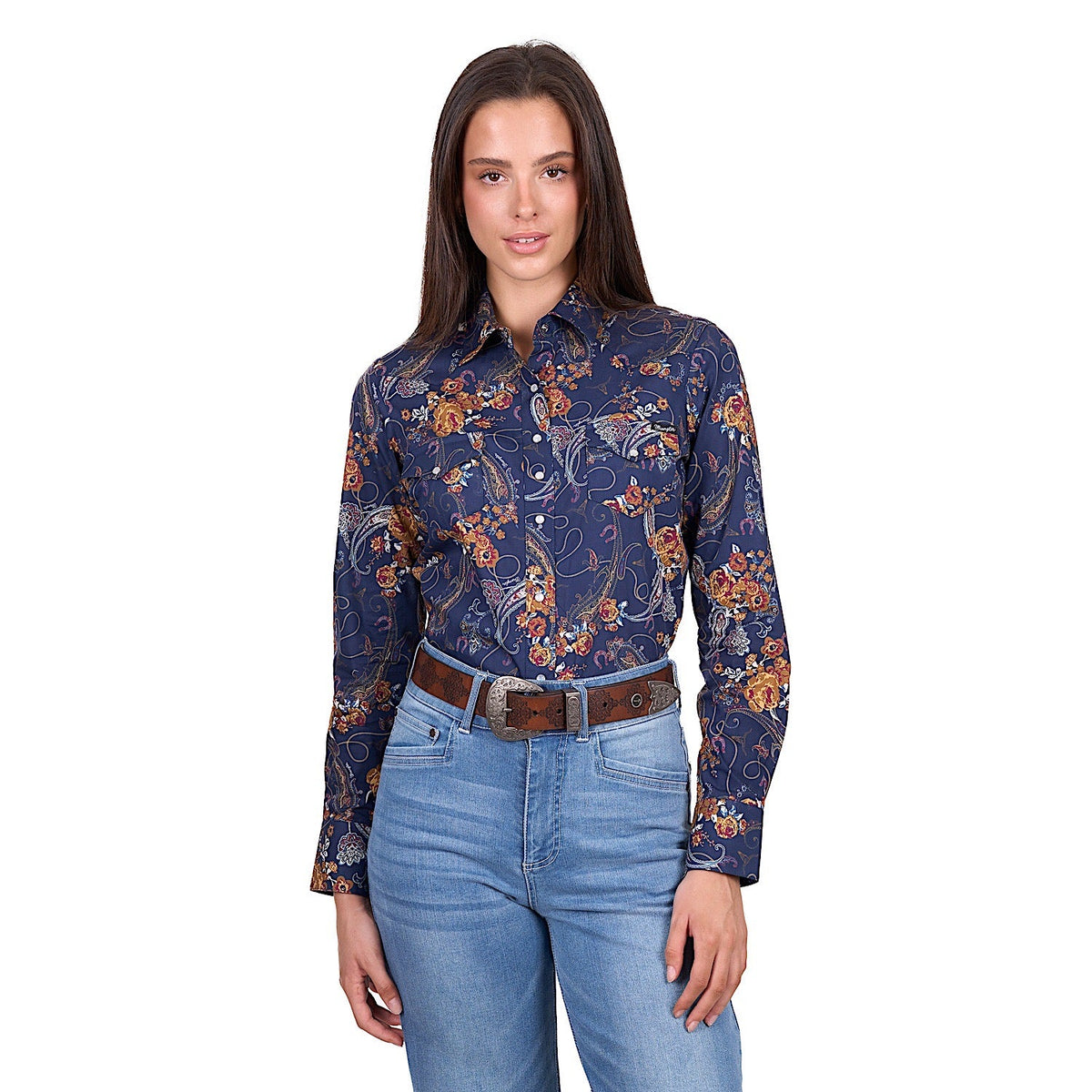 Wrangler Women’s Bronx Shirt - Navy