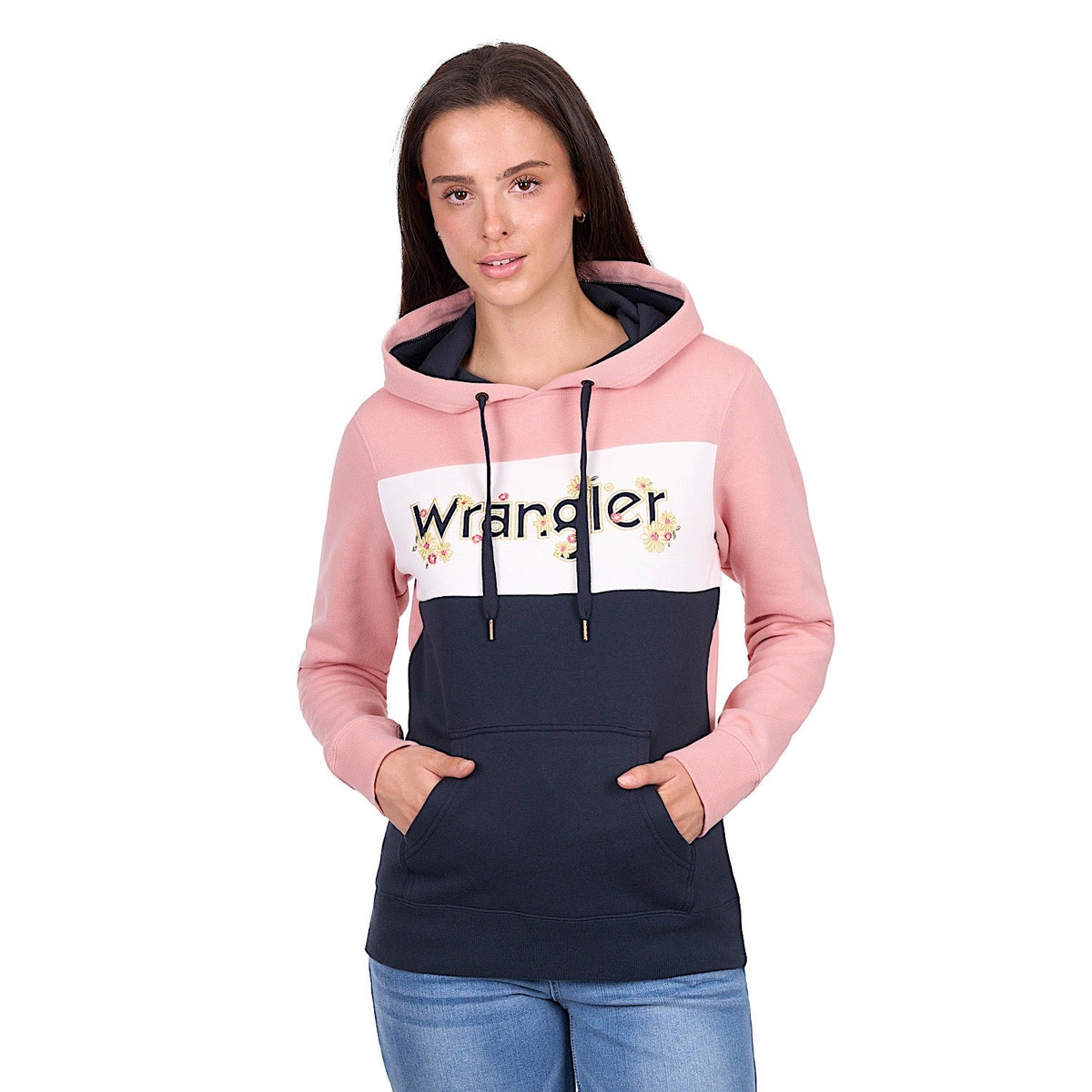 Wrangler Women’s Brooke Hoodie - Rose/Navy