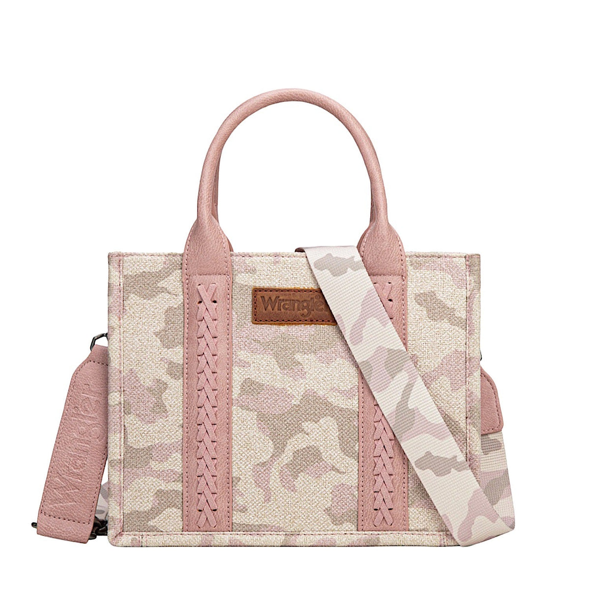 Wrangler Women’s Camo Print Crossbody Bag - Light Pink