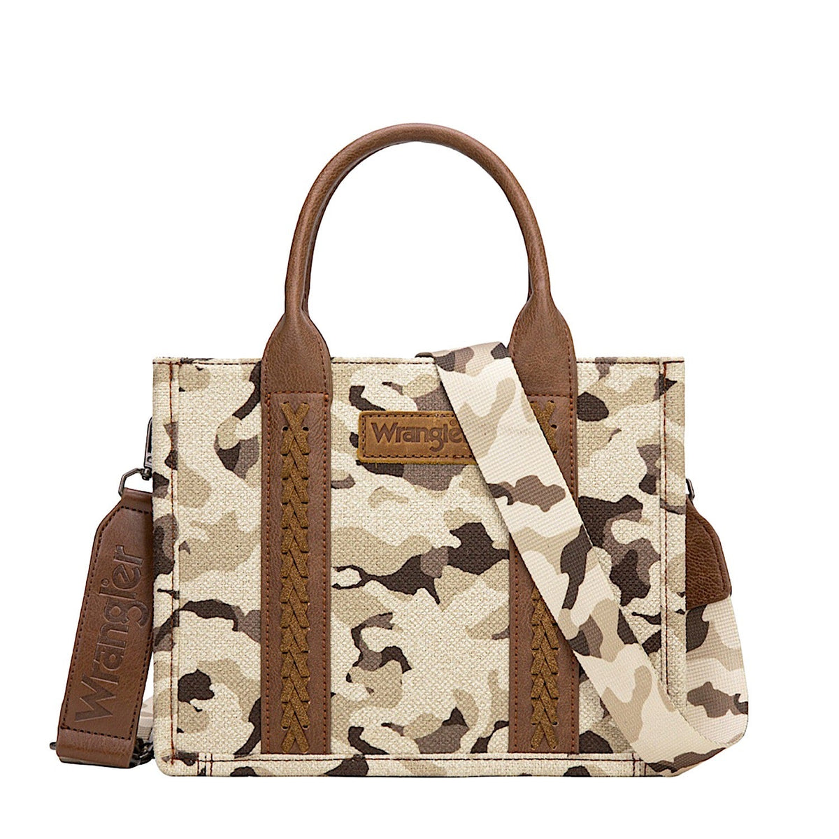Wrangler Women’s Camo Print Crossbody Bag - Tan