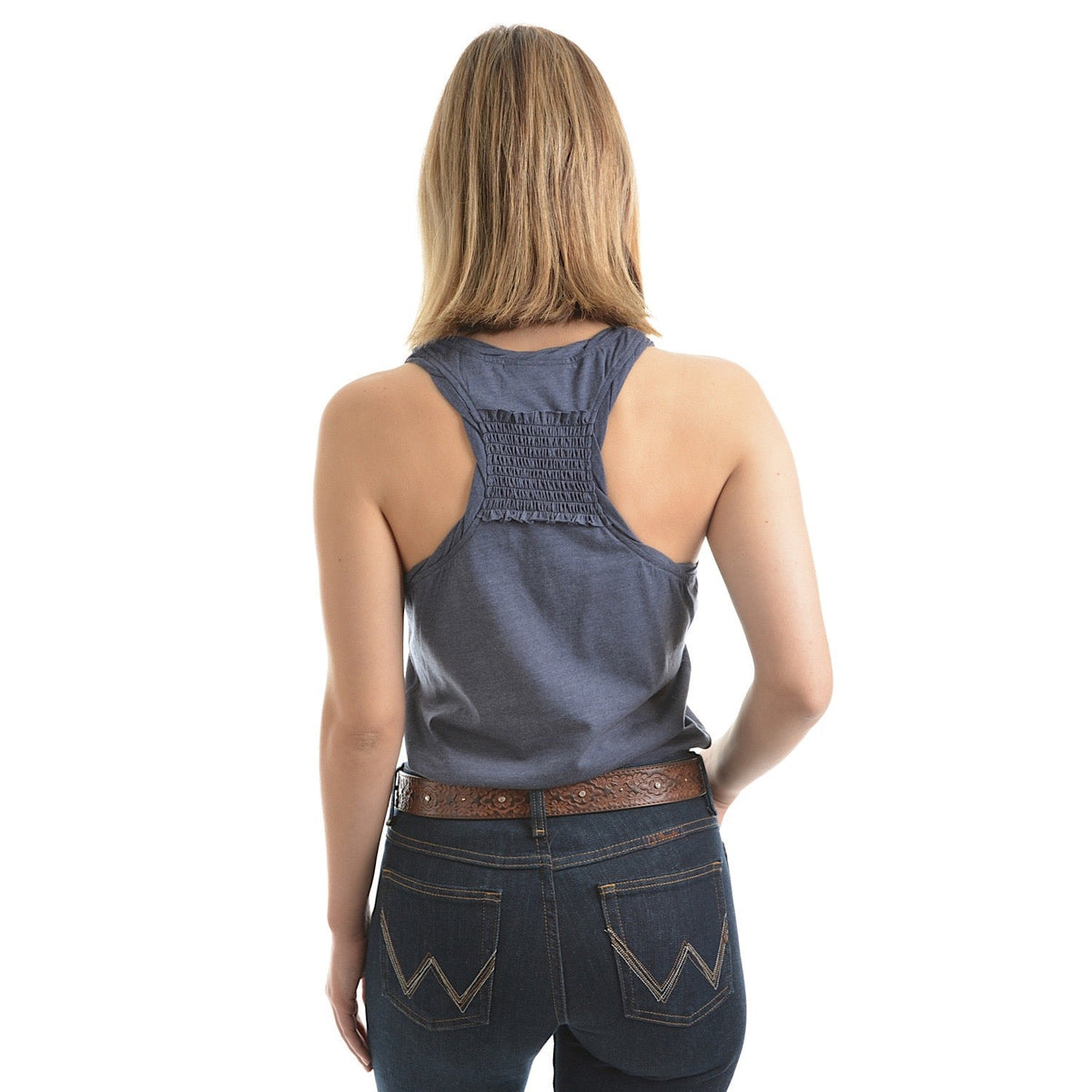 Wrangler Womens Cassie Singlet Top Denim Marle