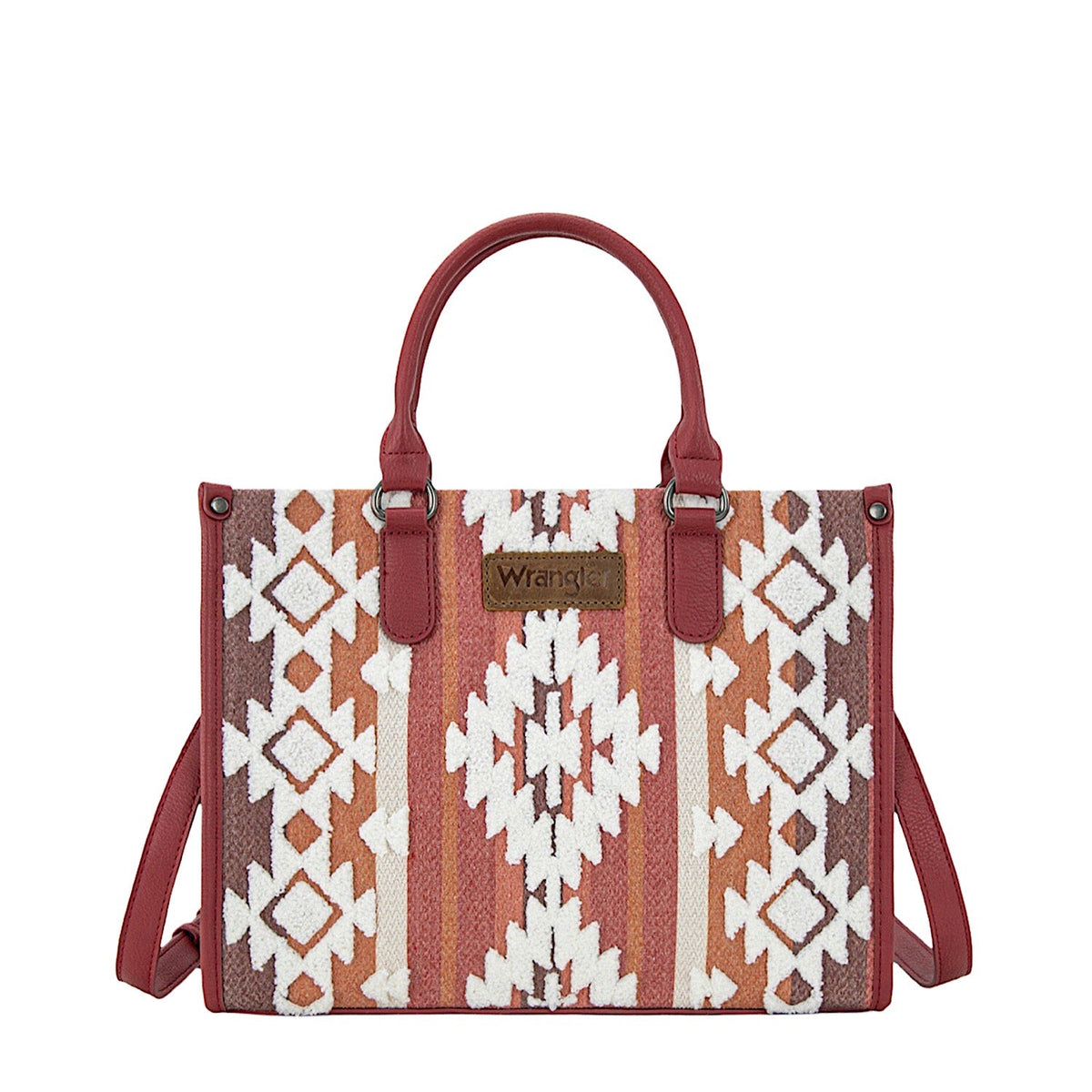 Wrangler Women’s Cilia Crossbody Tote Bag - Burgundy