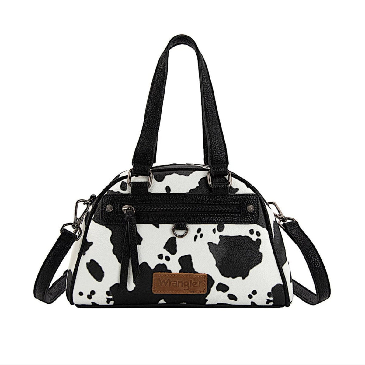 Wrangler Women’s Cow Print Handbag - Black