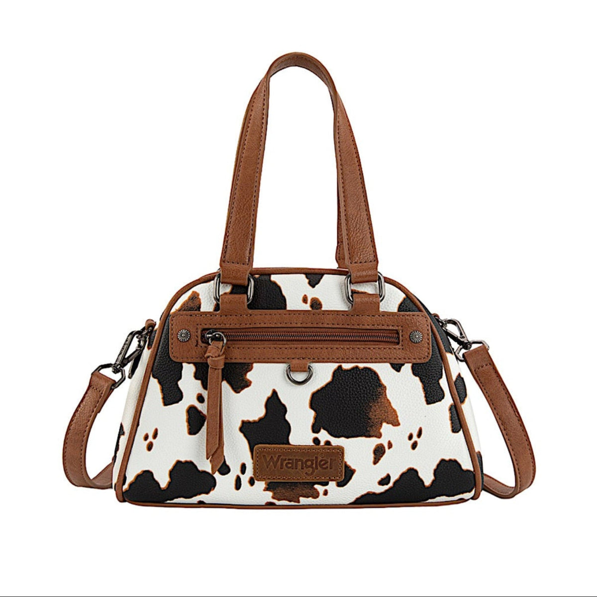 Wrangler Women’s Cow Print Handbag - Tan