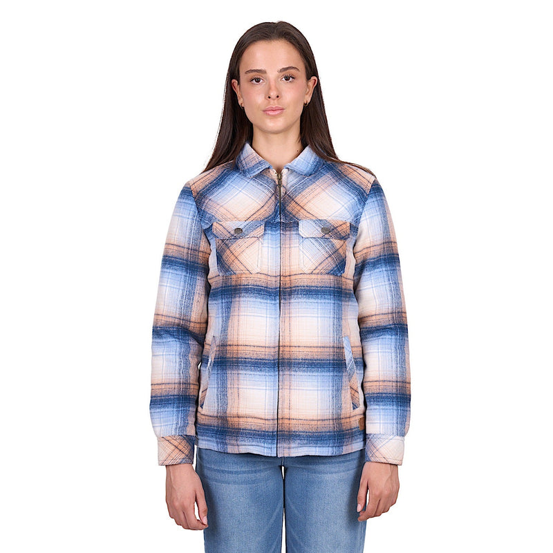 Wrangler Women’s Darla Shirt Jacket - Blue/Clay