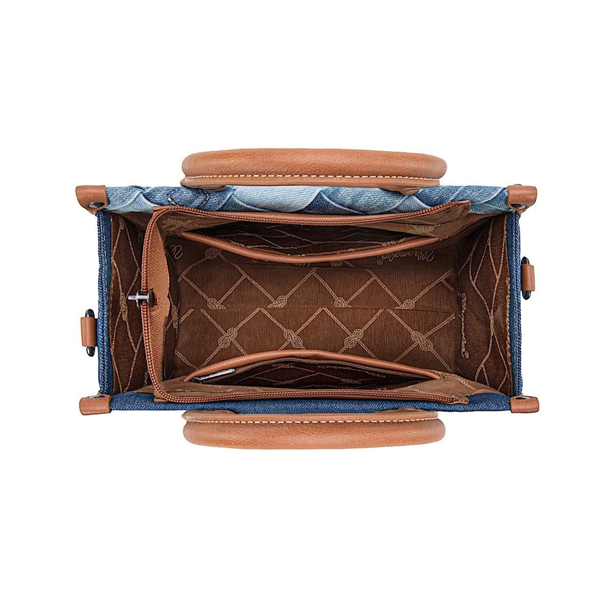 Wrangler Women’s Denim Patchwork Crossbody Bag - Denim
