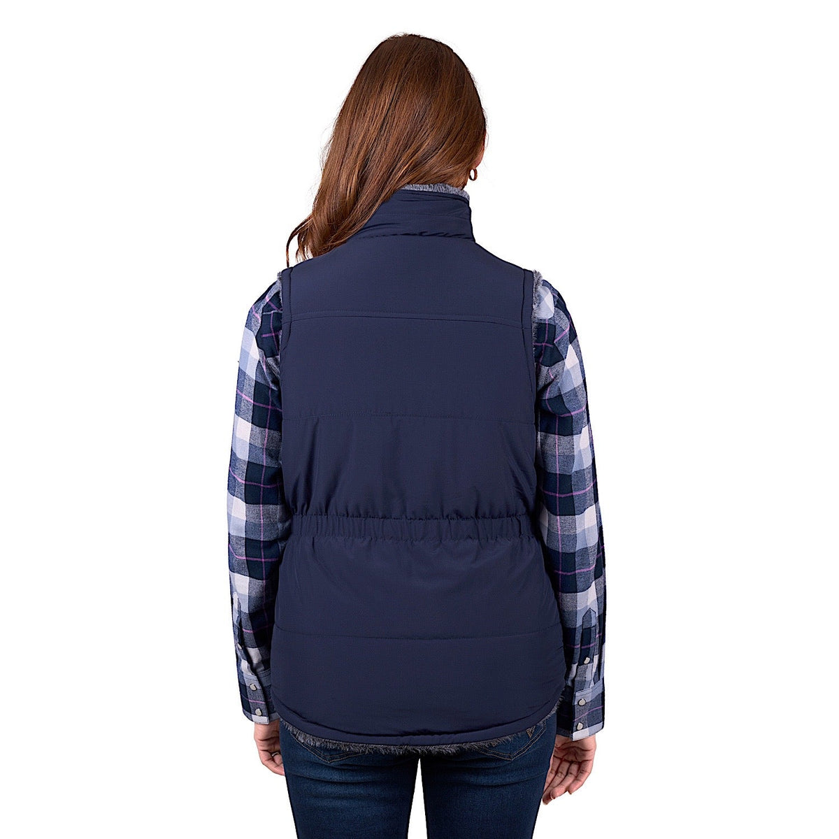Wrangler Women’s Denver Reversible Vest - Navy/Charcoal