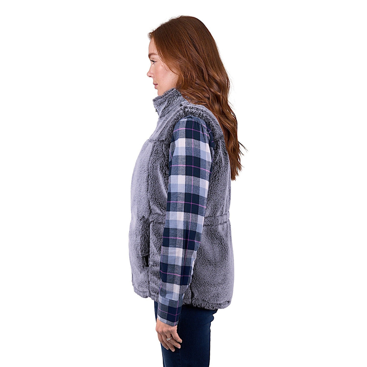 Wrangler Women’s Denver Reversible Vest - Navy/Charcoal