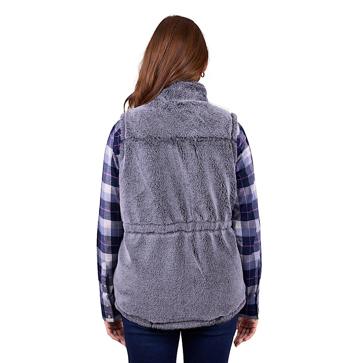 Wrangler Women’s Denver Reversible Vest - Navy/Charcoal