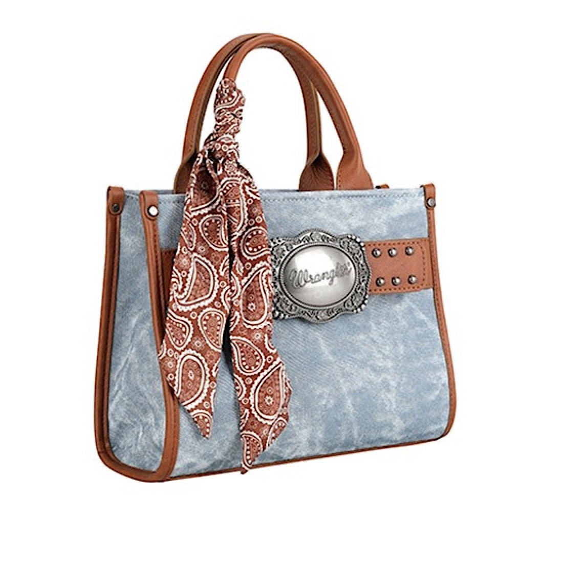 Wrangler Women’s Feature Buckle Bag - Light Blue
