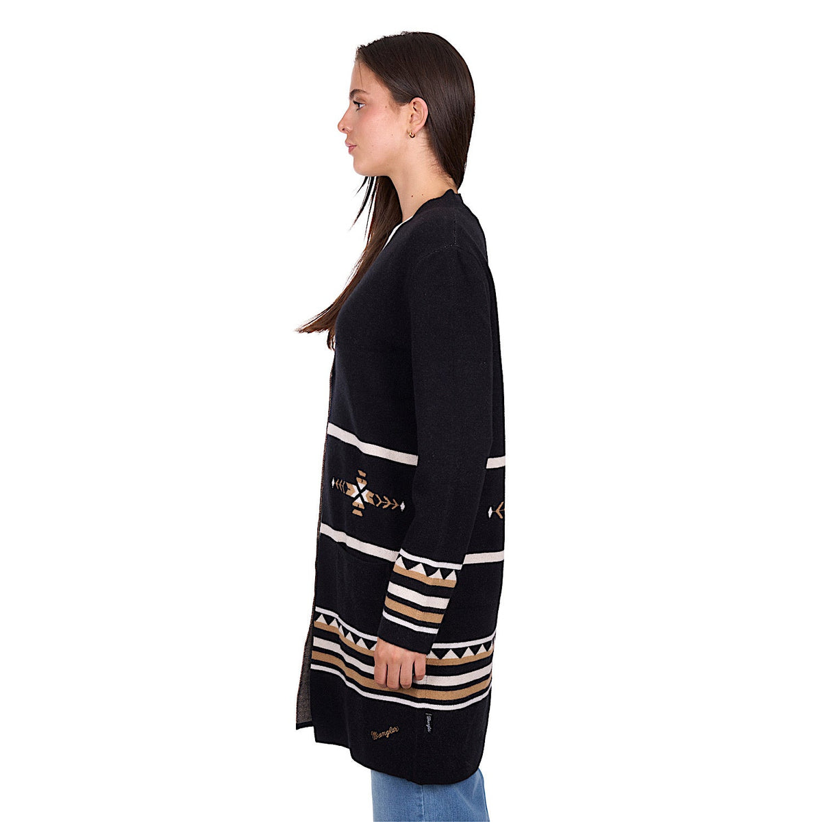 Wrangler Women’s Fiona Cardigan - Black/Tan