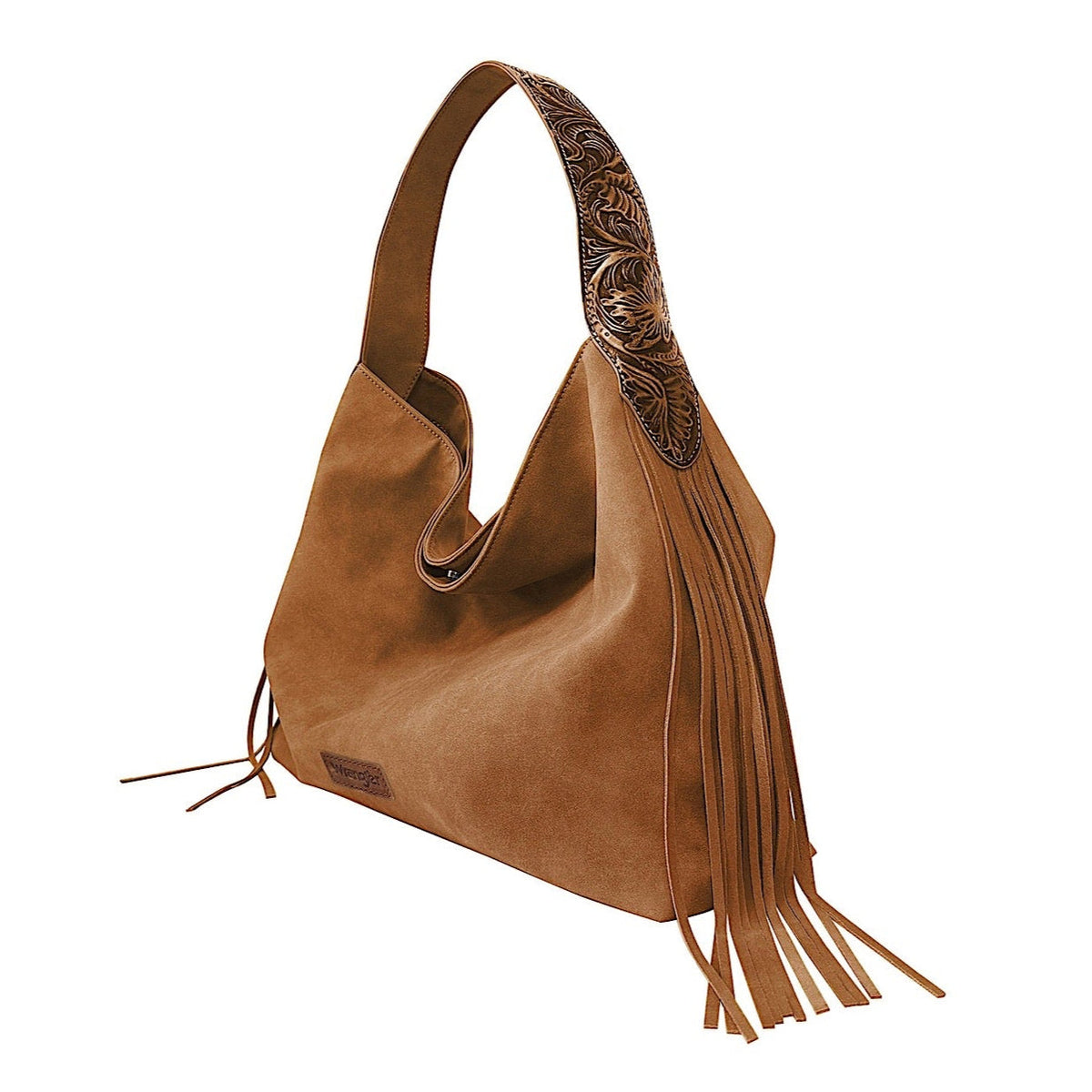 Wrangler Women’s Fringe Hobo Bag - Tan