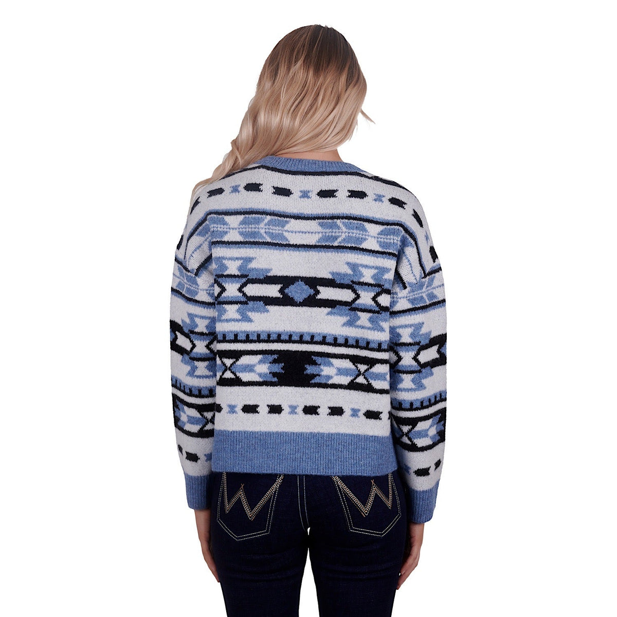 Wrangler Women’s Gigi Knitted Pullover Blue